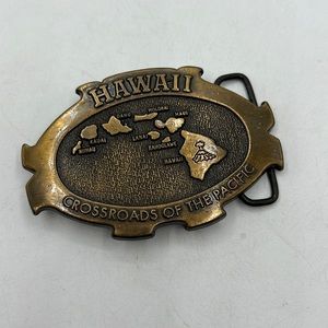 Hawaii crossroads to the pacific belt buckle